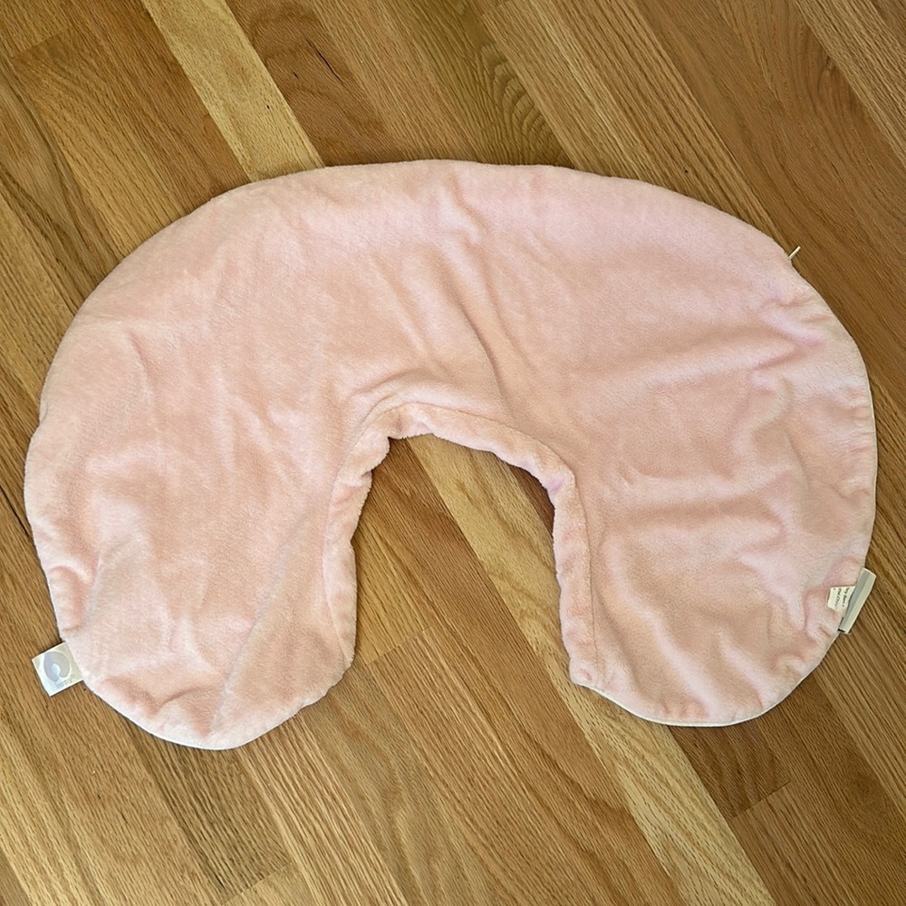 Soft pink boot cover from pottery barn kids